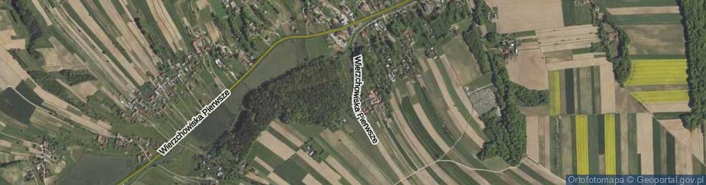 Zdjęcie satelitarne Wierzchowiska Pierwsze ul.